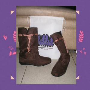 Boots Panjang Flat Tanpa Tali