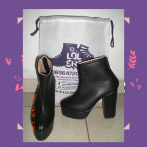 Heels Boots Tanpa Tali
