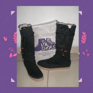 Boots Panjang Flat Tanpa Tali